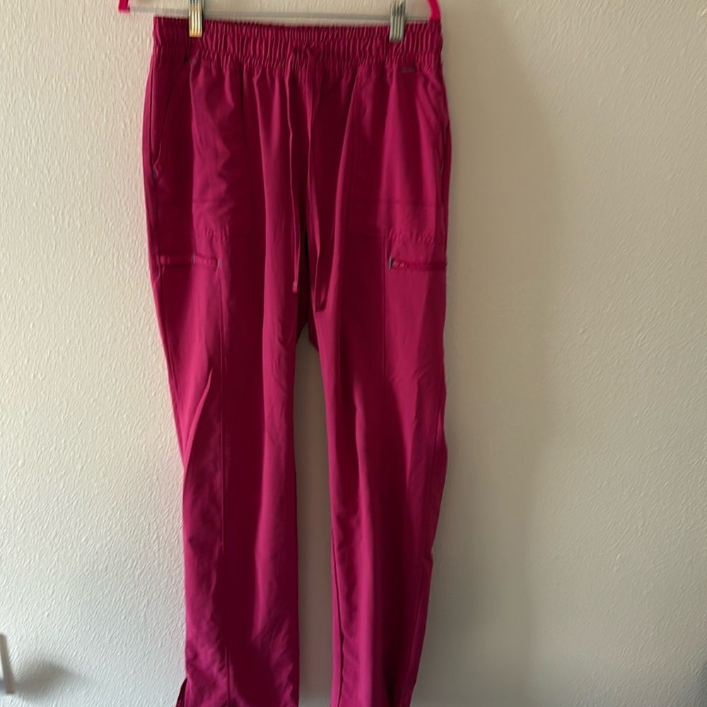 Scrub star hot pink scrub pants